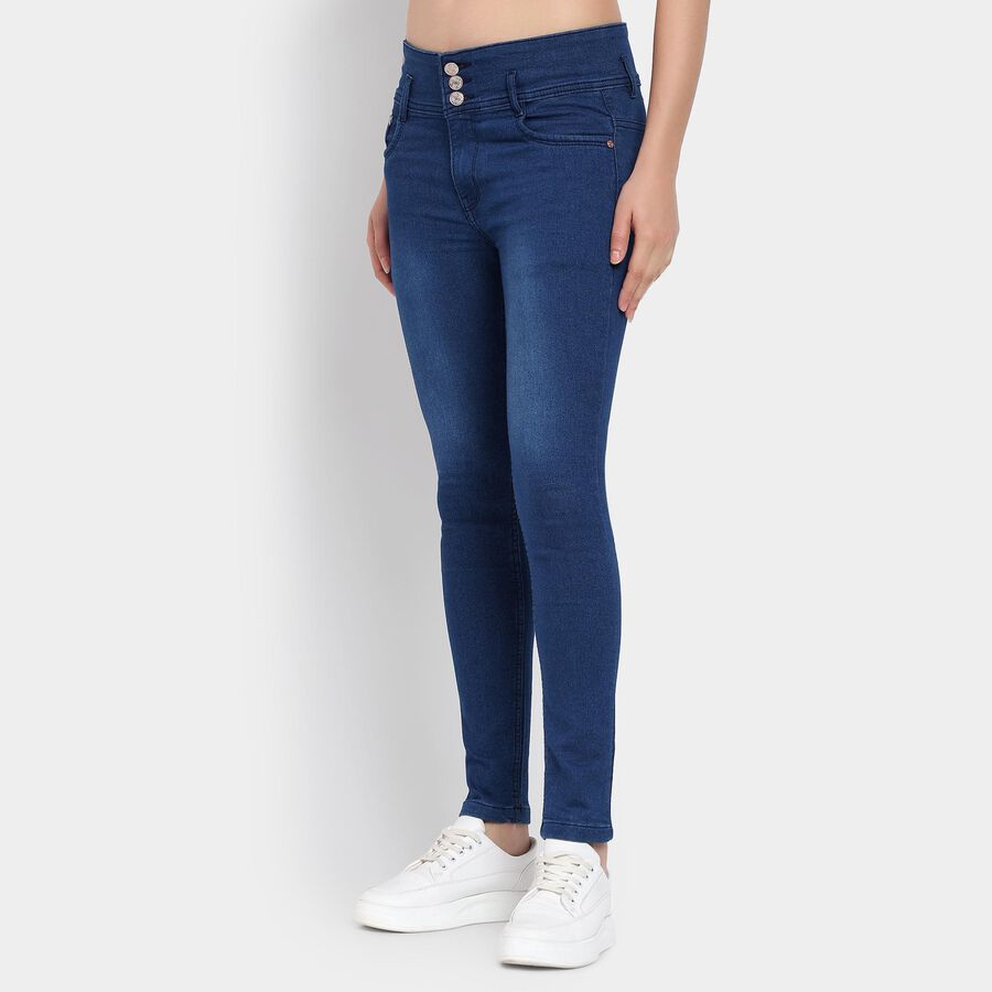 Ladies' Jeans, Dark Blue, large image number null