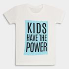 Boys' 100% Cotton Half Sleeves T-Shirt , ऑफ व्हाइट, small image number null