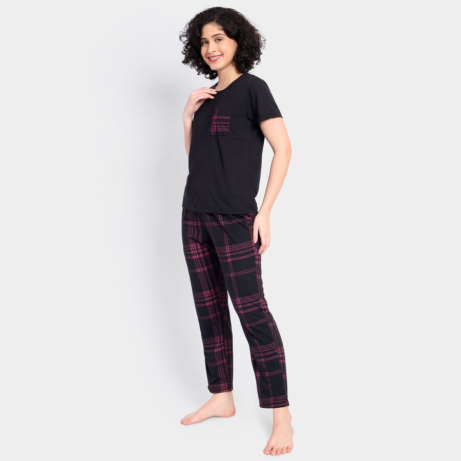 Ladies' Night Suit, Black, large image number null