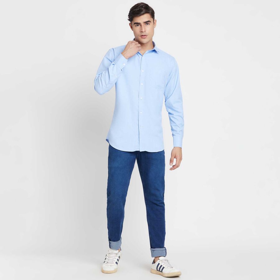 Solid Formal Shirt, Light Blue, large image number null