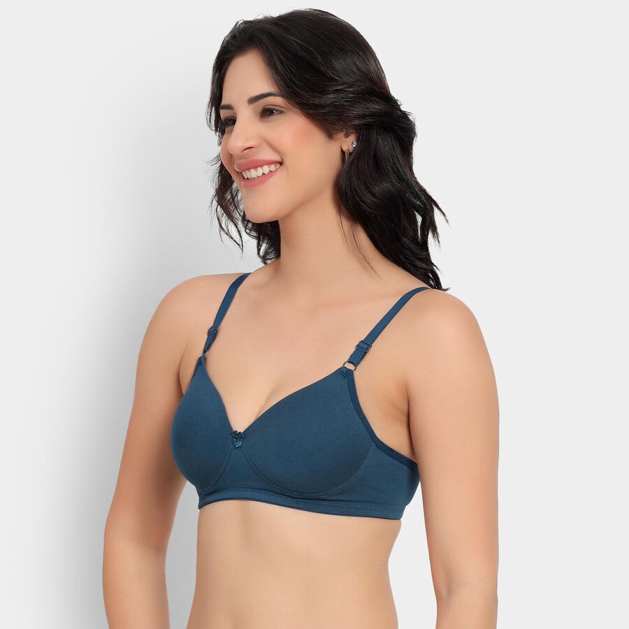 Ladies' Bra, Teal Blue, large image number null