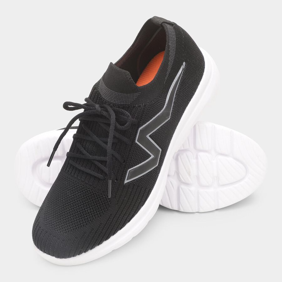 Men's Lace-up Sports Shoes, Blue, large image number null
