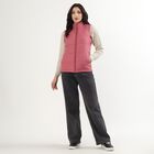Women's Dusty Rose High Neck Casual Sleeveless Jacket, Purple, small image number null