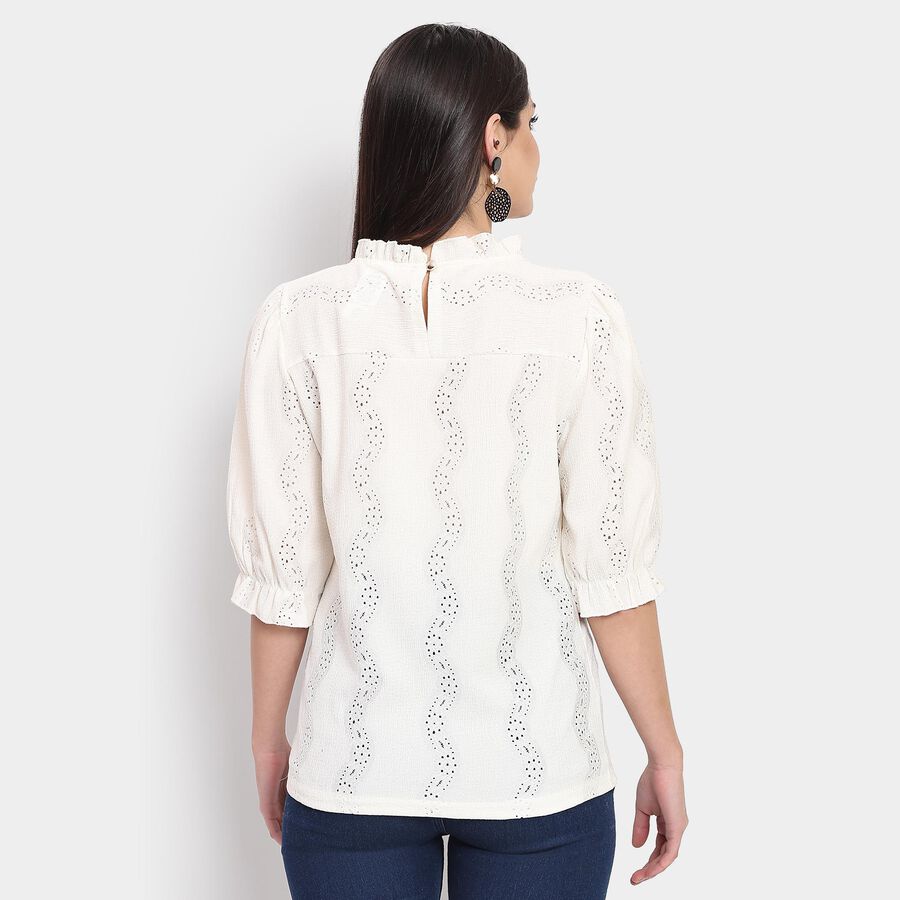 Ladies' Top , सफ़ेद, large image number null