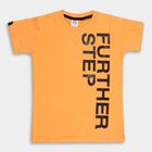 Boys' 100% Cotton Half Sleeves T-Shirt , नारंगी, small image number null