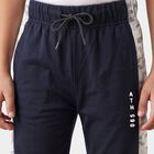 Boys' Navy Blue Jogger Fit Camo Side Panel Pyjama, Navy Blue, small
