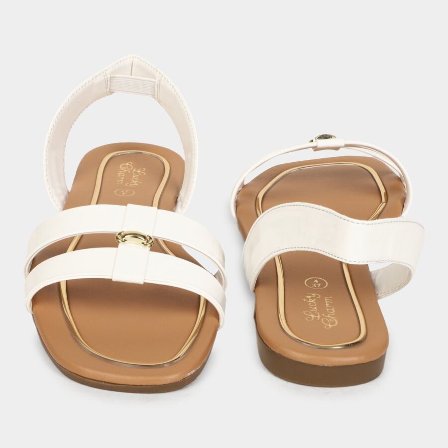 Womens Sandals, सफ़ेद, large image number null