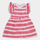 Girls' 100% Cotton Frock, Coral, small image number null