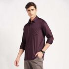 Cotton Solid Casual Shirt, Wine, small image number null