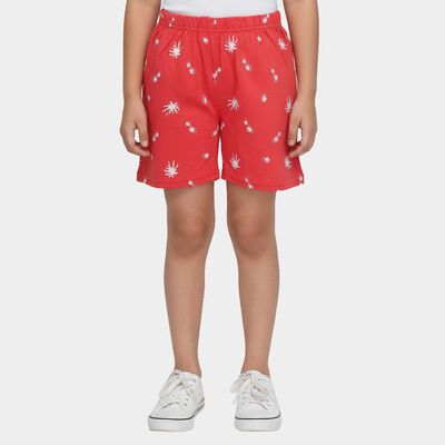 Girls' Pink Cotton Shorts