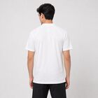Men's White Henley Neck Henley Drifit T-Shirt, Off White, small