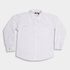 Boys'100% Cotton Casual Shirt, White, small image number null