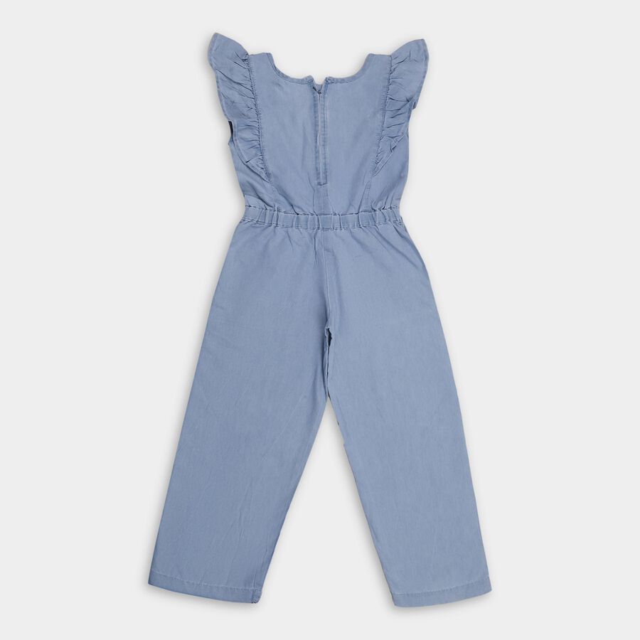 Girls' Jump Suit , मध्यम नीला, large image number null