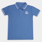 Boys' Half Sleeves T-Shirt , Mid Blue, small image number null