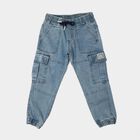 Boys' Light Blue Cargo Fit Utility Jeans, Light Blue, small