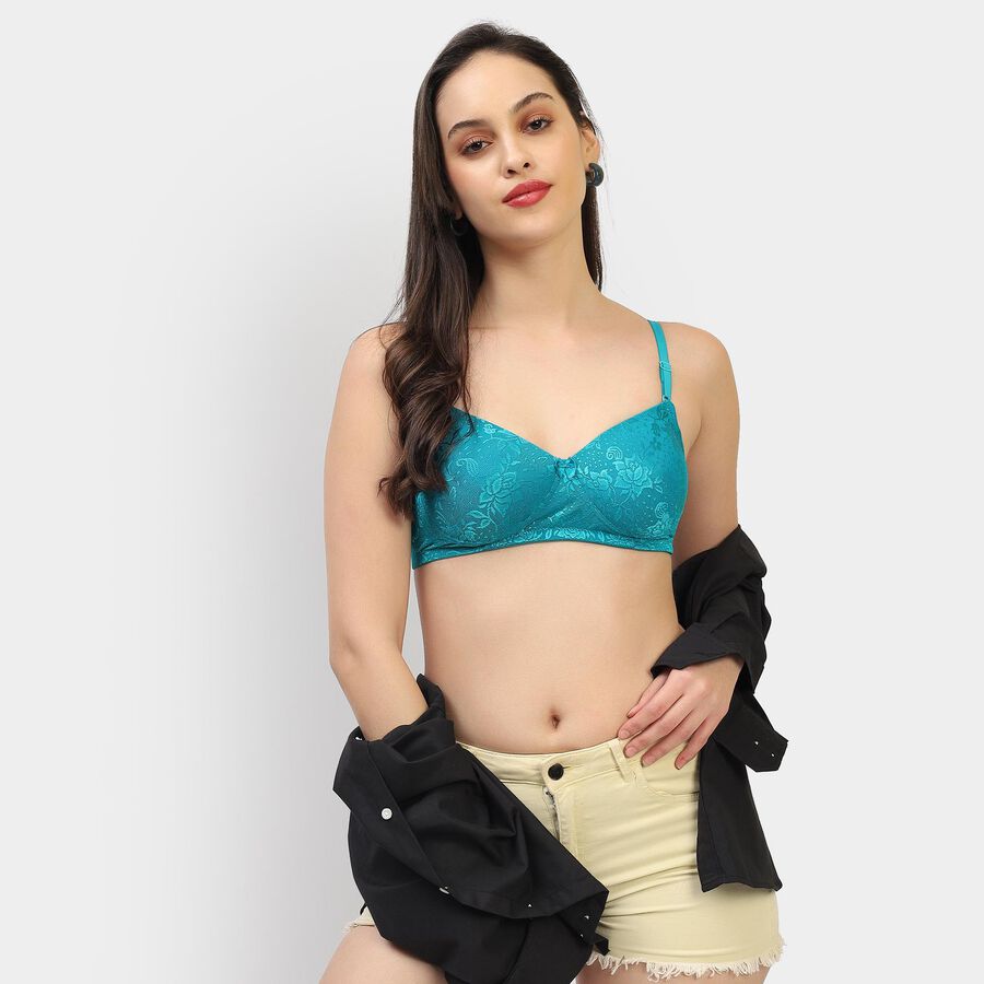 Ladies' Bra, गहरा हरा, large image number null