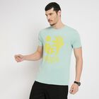 Men's Round Neck Half Sleeves T-Shirt , Aqua, small image number null