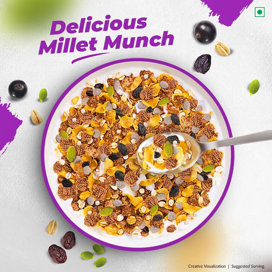 Millet Muesli with 84% Fruit, Seed & Multigrain, , large image number null