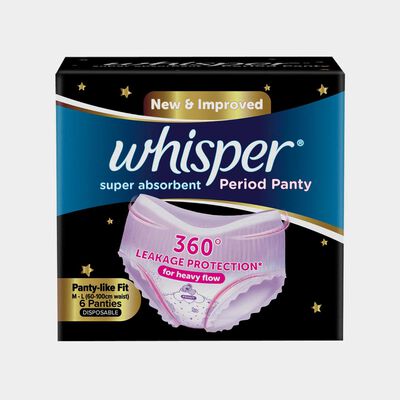 Super Absorbent Period Panty (M-L, 6 Pants)