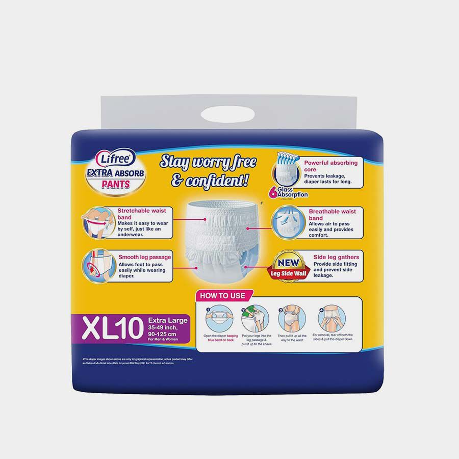 Adult Diaper - Absorbent Pant (XL10), , large image number null