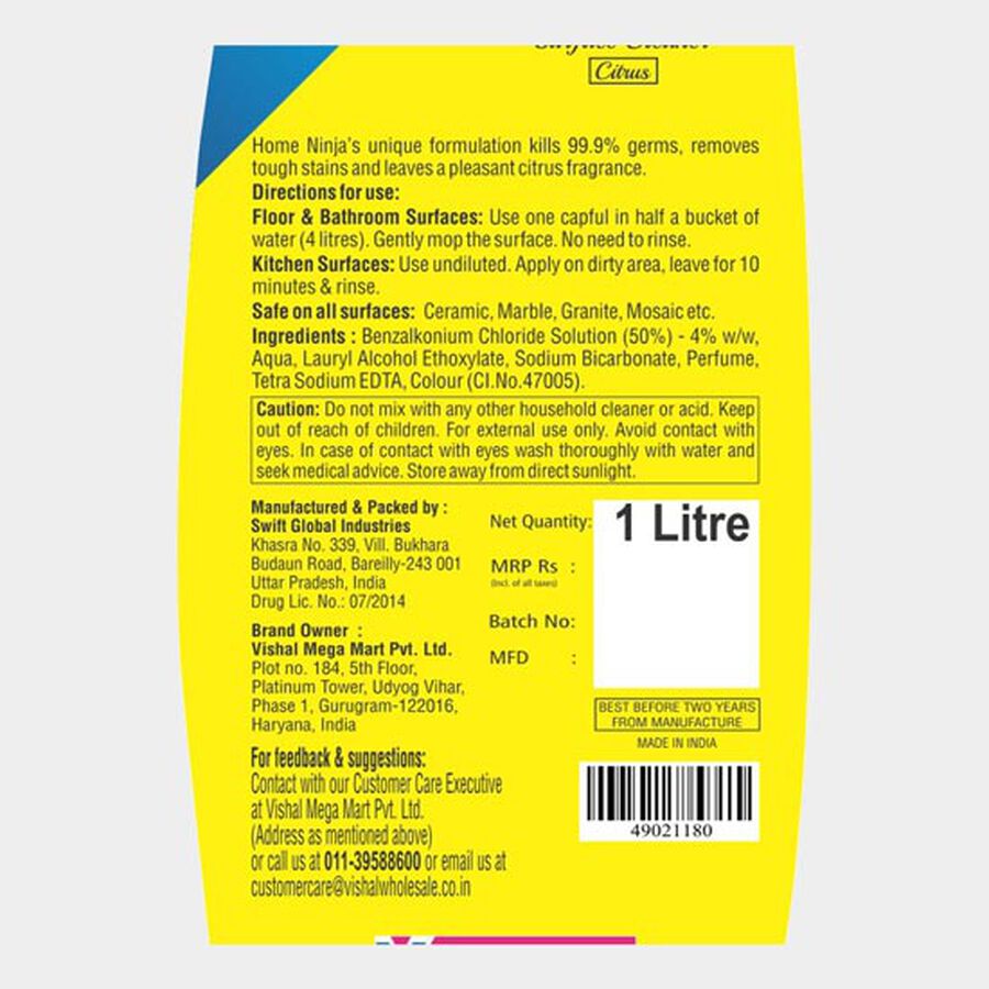 Disinfectant Floor Cleaner - Citrus, , large image number null