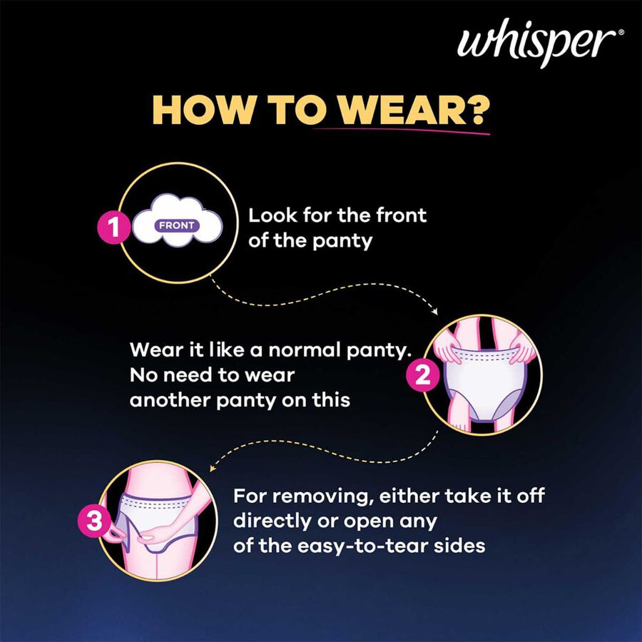 Super Absorbent Period Panty (M-L, 6 Pants), , large image number null