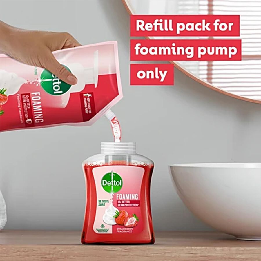 Refill Strawberry Rich Foam Moisturizing Hand Wash, , large