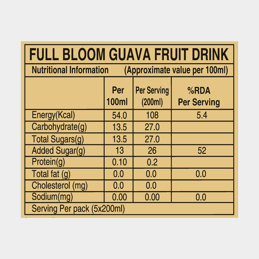 Guava Fruit Drink, , large image number null