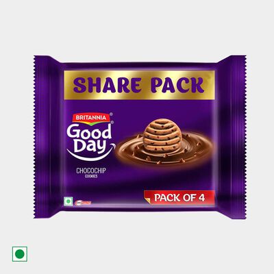 Good Day Choco Chip Cookies (Pack of 4)
