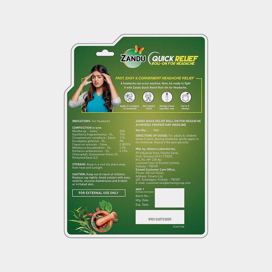 Roll-On for Headache, 9 ml, large image number null