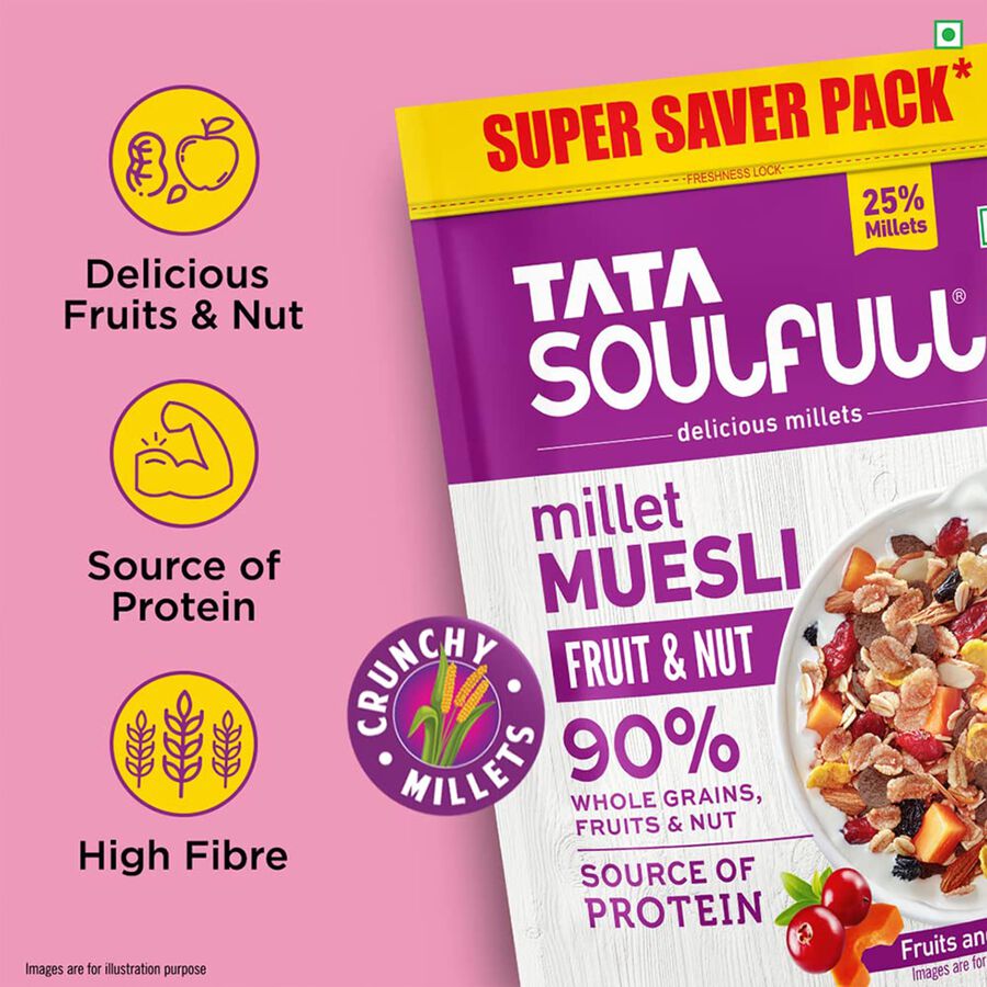 Millet Muesli, Fruit & Nut, , large image number null