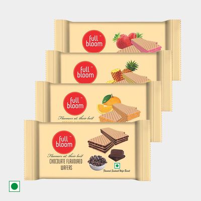 वेफर, 4 असॉर्टेड फ्लेवर का पैक