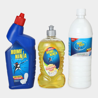Floor Cleaner + Toilet Cleaner + Dish wash Liquid