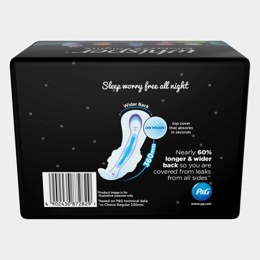 Ultra Bindazzz Nights Sanitary Pads - XXL+, , large image number null