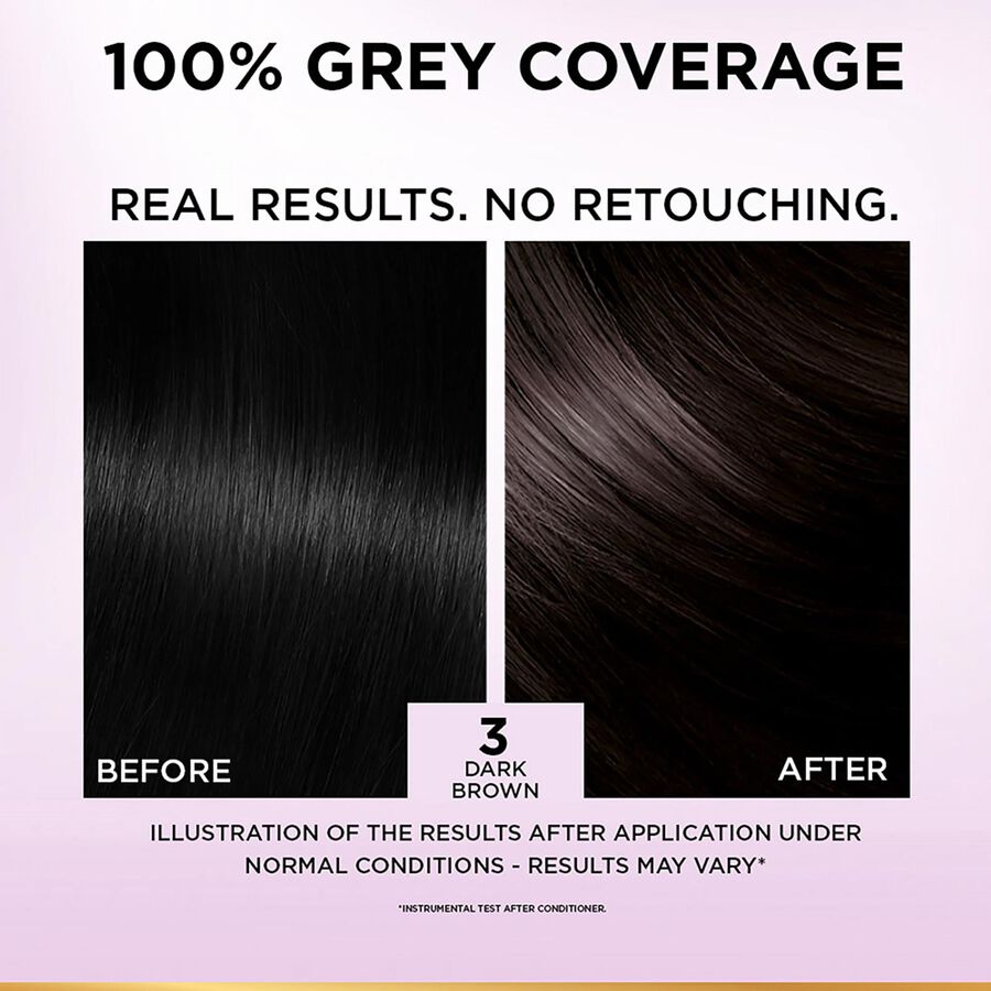 New Excellence Cr&egrave;me Mini Hair Colour Shade 3 (Dark Brown), , large