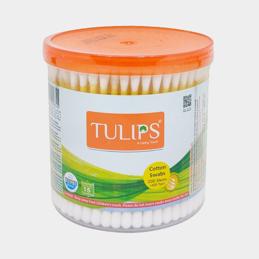 Tulips Cotton Buds Flat box 200 Pcs., , large image number null