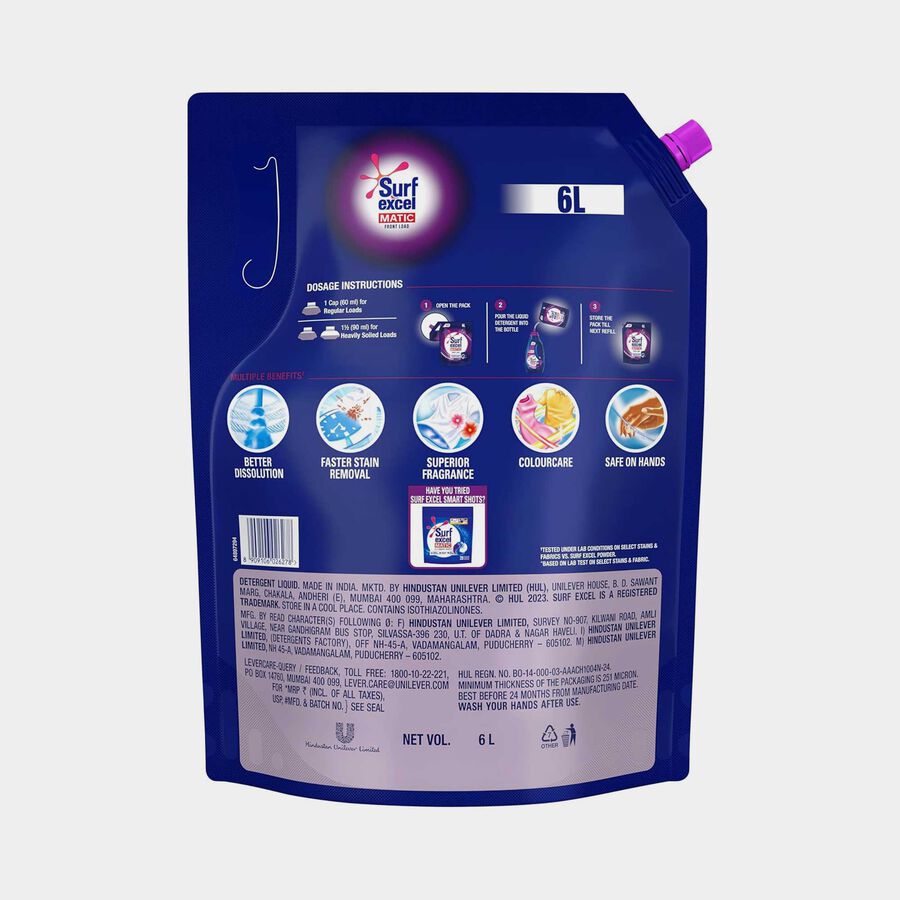 Matic Front Load Liquid Detergent, , large image number null