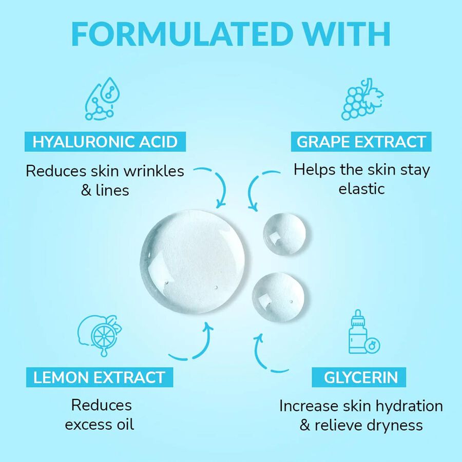 Hyaluronic Acid Facial Sheet Mask, , large
