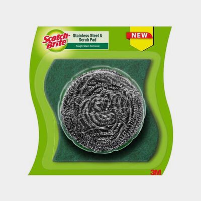 Stainless Steel & Scrub Pad