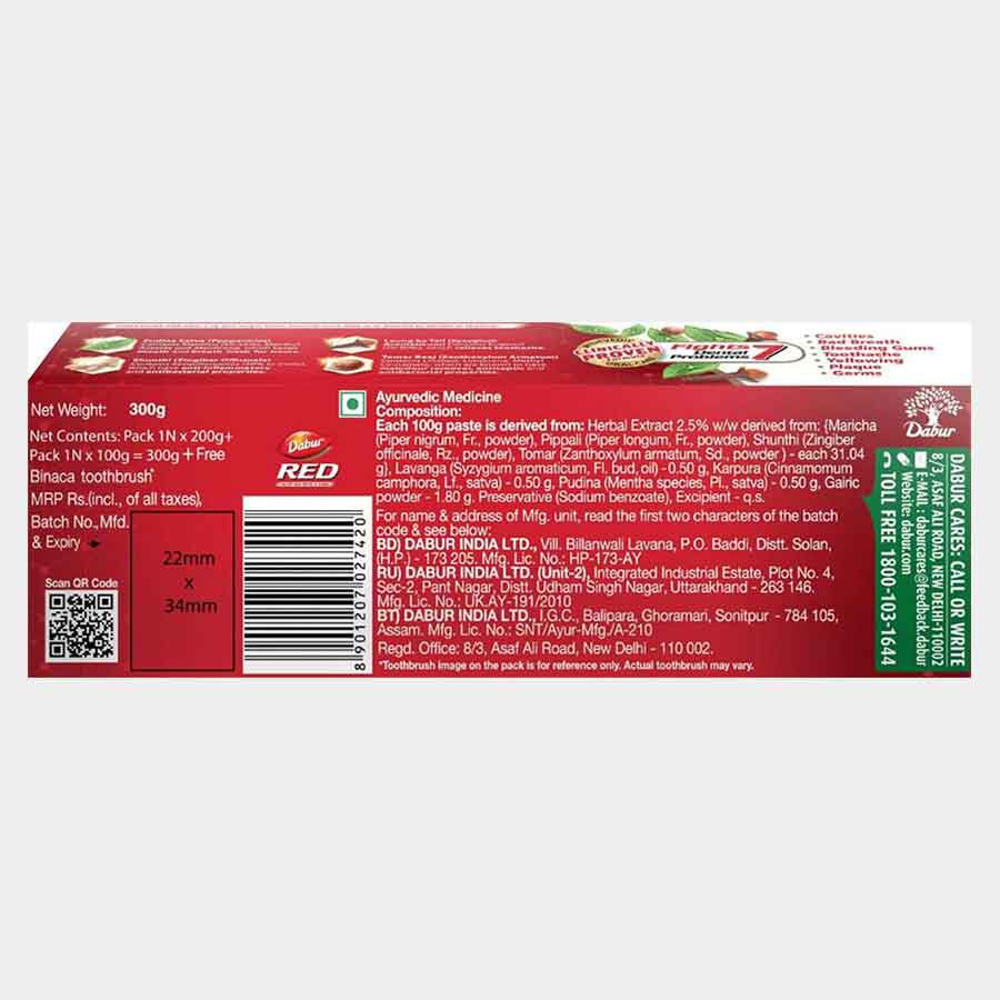 Red Toothpaste, , large image number null