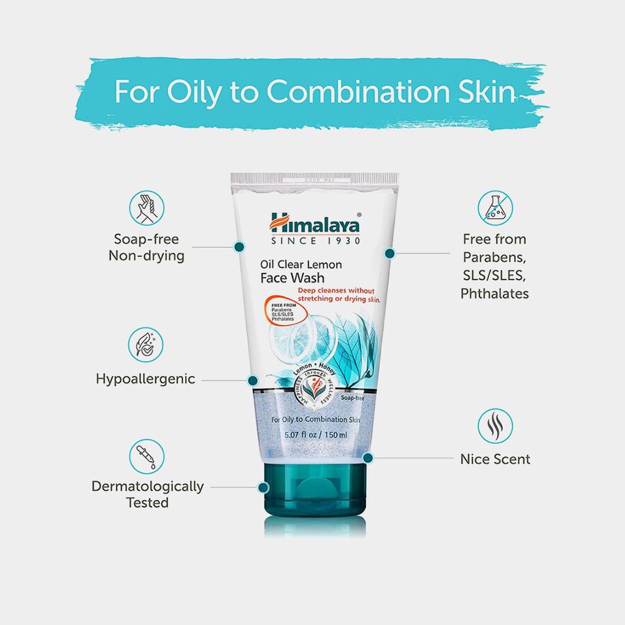 Oil Clear Lemon Face Wash, , large image number null