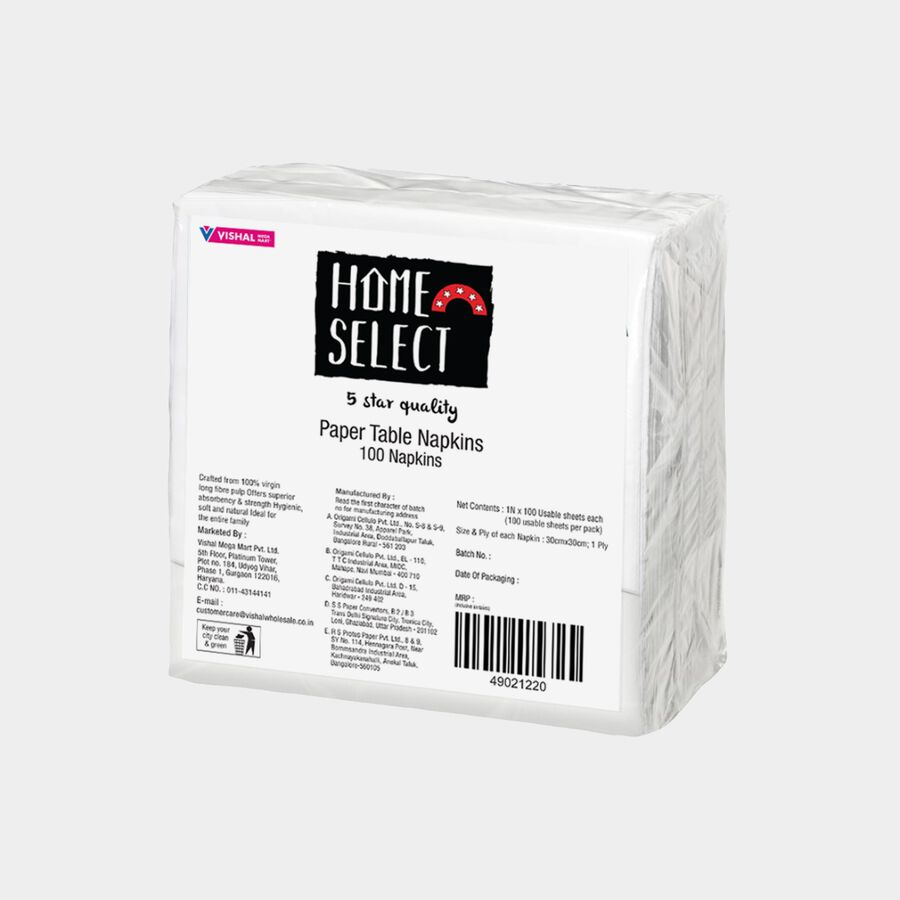 Paper Napkin - 30 X 30 cm, 1 Ply, , large image number null