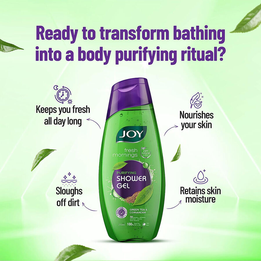 Fresh Mornings Purifying Shower Gel -Green Tea & Coriander, , large image number null