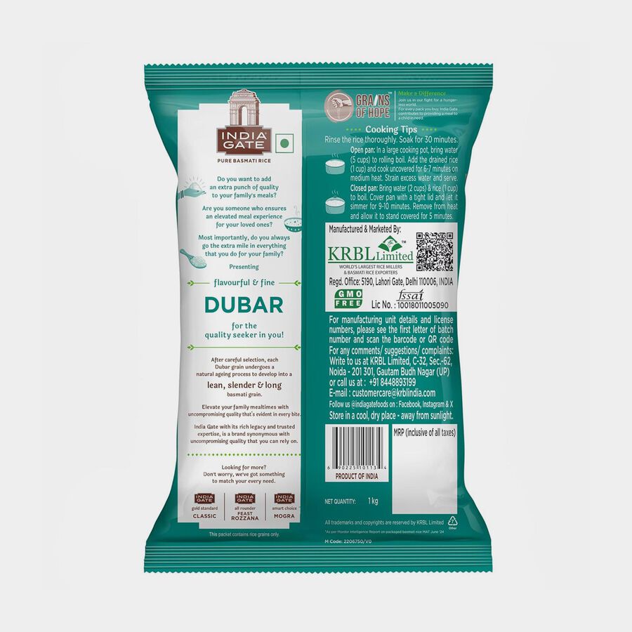 Basmati Dubar Rice, 1kg, , large