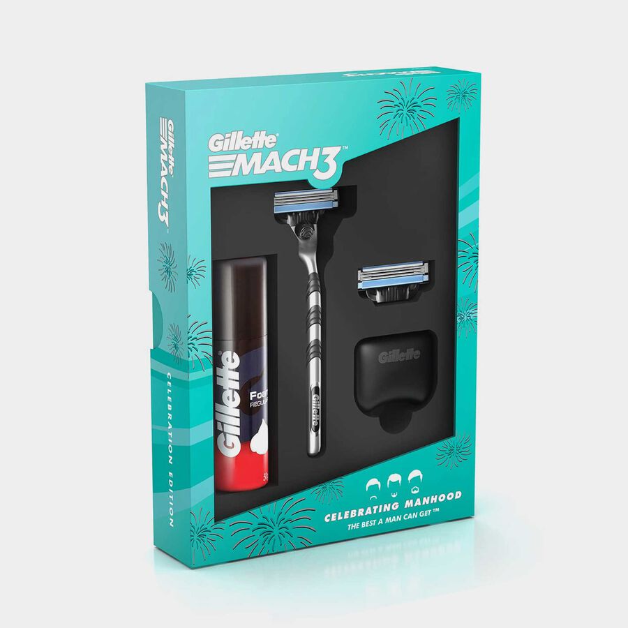 Mach3+Foam Gift Pack, Men, , large image number null