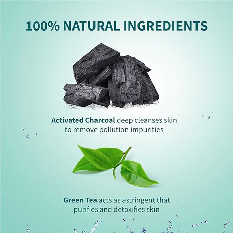 Pollution Detox Charcoal Face Wash, , large image number null