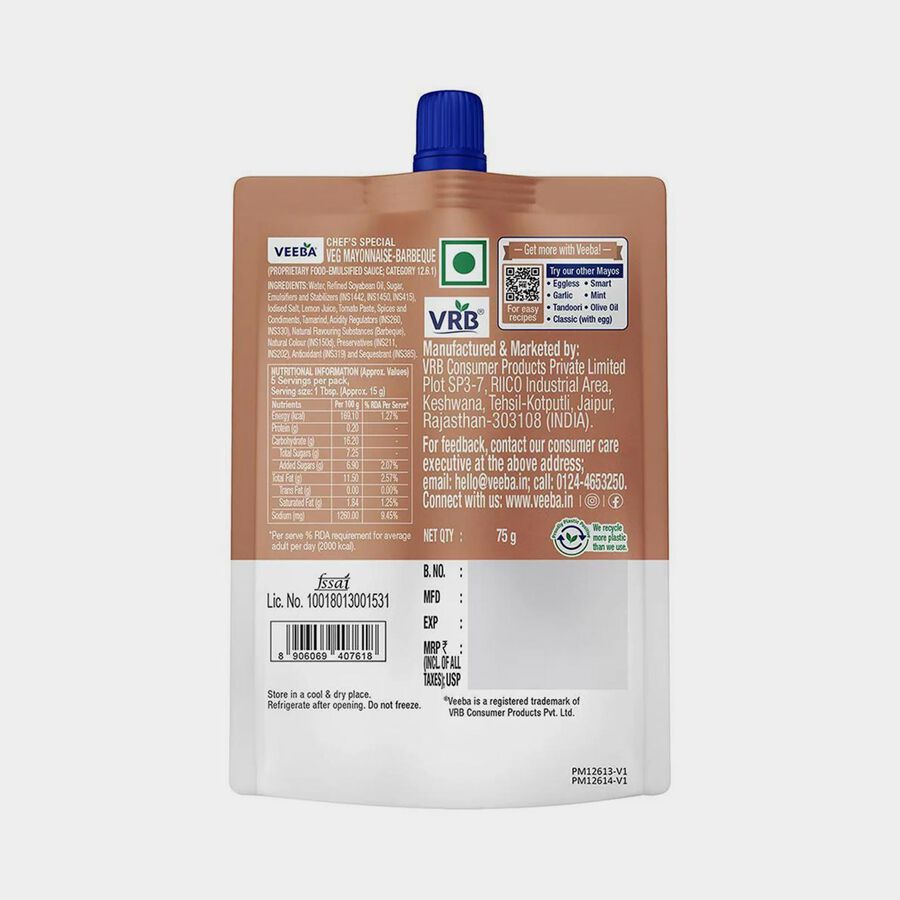 Veg Barbeque Mayonnaise, 75 g, large