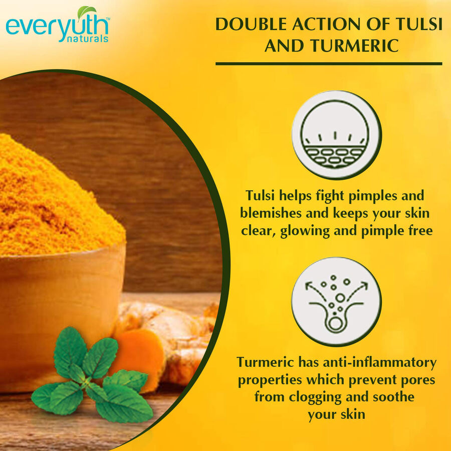 Tulsi Turmeric Face Wash, , large image number null