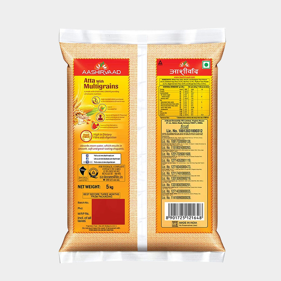 एमपी शरबती मल्टी ग्रेन आटा , , large image number null