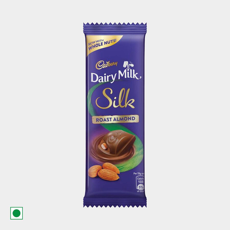 Dairy Milk Silk Roast Almond Chocolate, , large